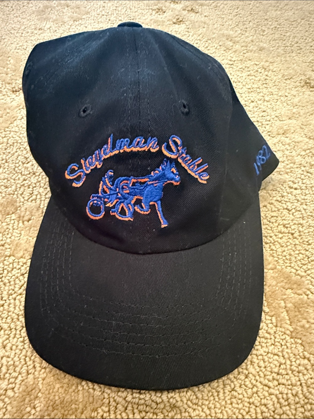 Siegelman Stable Knicks Embroidered Black Baseball Cap